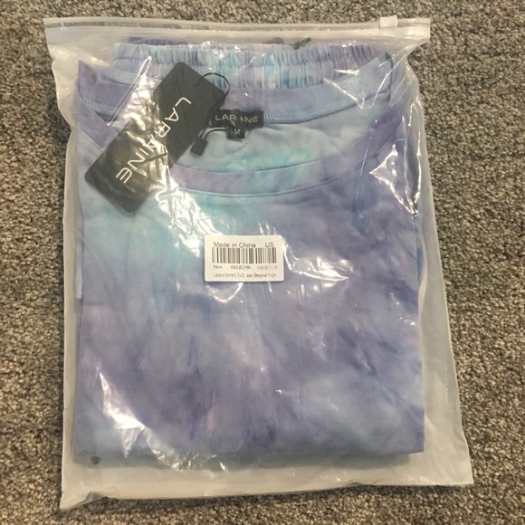 Purple/blue tie dye lounge set/Size Sm and Med-NWT - Picture 6 of 6